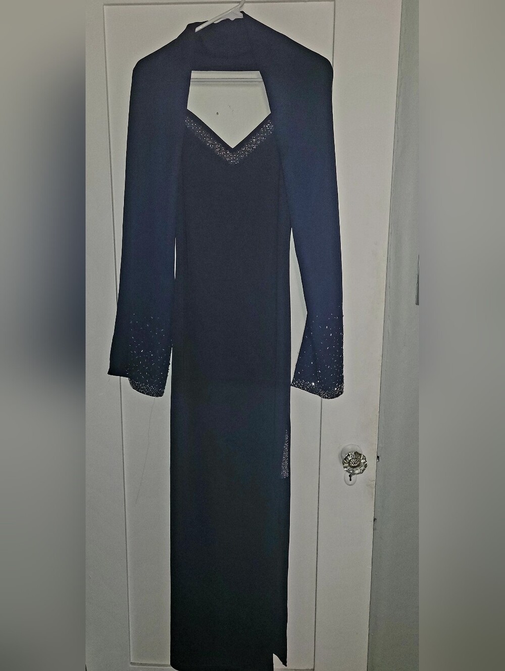 JS Collections Navy Beaded Dress